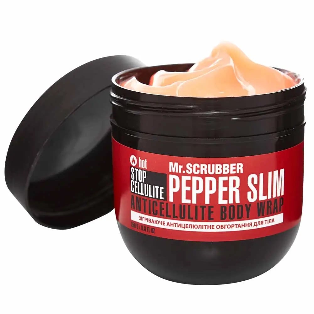 Зігрівальне антицелюлітне обгортання для тіла Mr.Scrubber Stop Cellulite Pepper Slim, 250 г - фото 1