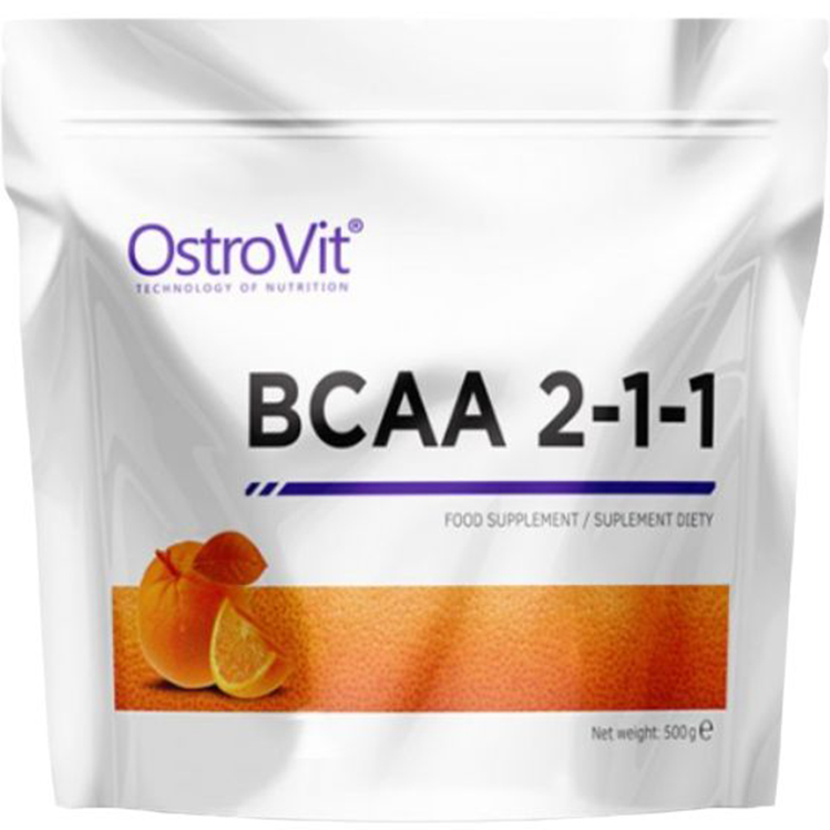 Аминокислота OstroVit BCAA 2-1-1 Апельсин 500 г - фото 1