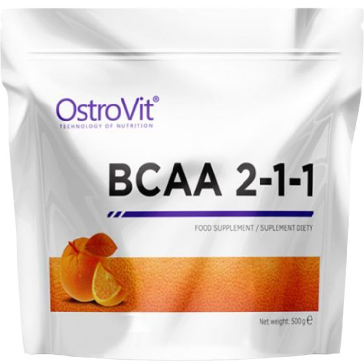 Амінокислота OstroVit BCAA 2-1-1 Апельсин 500 г - фото 1