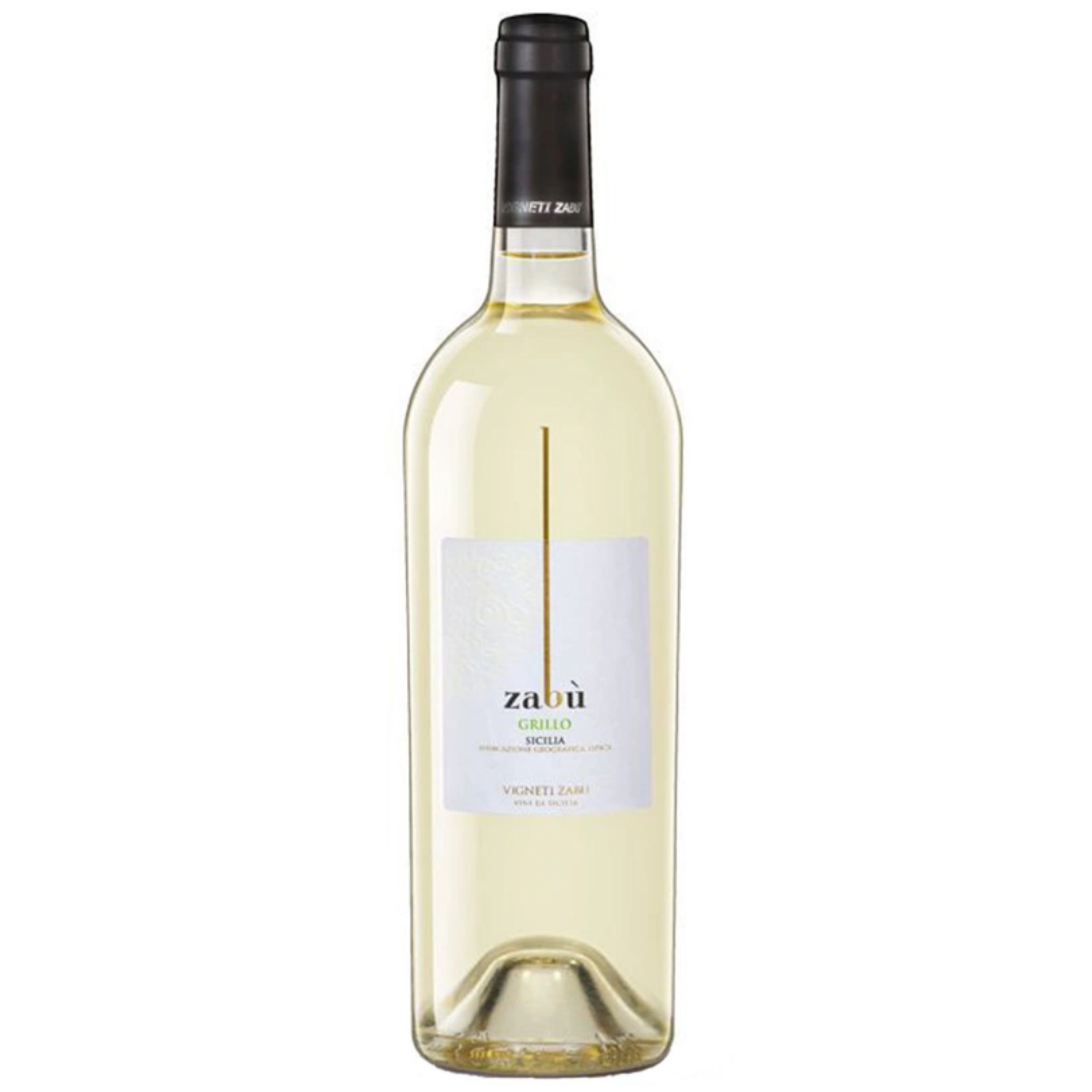Вино Vigneti Zabu Grillo Sicilia, біле, сухе, 12,5%, 0,75 л - фото 1