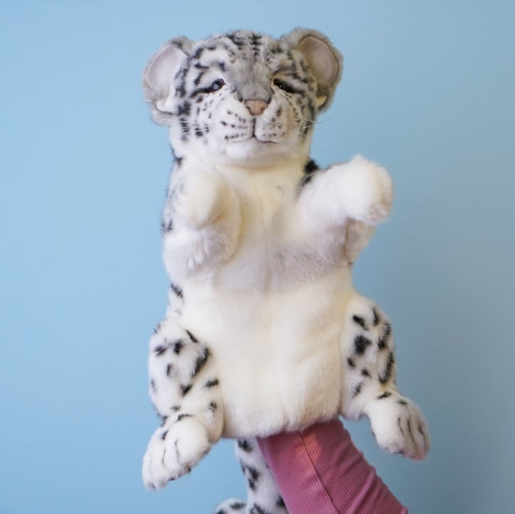 Мягкая игрушка на руку Hansa Puppet Снежный Барс, 32 см, (7502) - фото 2