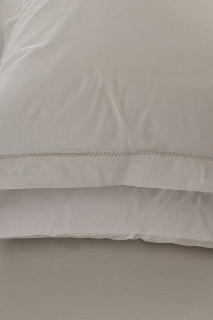 Комплект постельного белья Penelope Catherine light grey, хлопок, евро (200х180+35см), светло-серый (svt-2000022292146) - фото 3