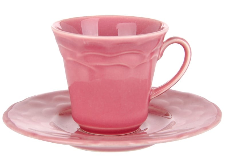 Кофейный набор Kutahya Porselen Атена, 2 предмета, темно-розовый (942-024) - фото 1
