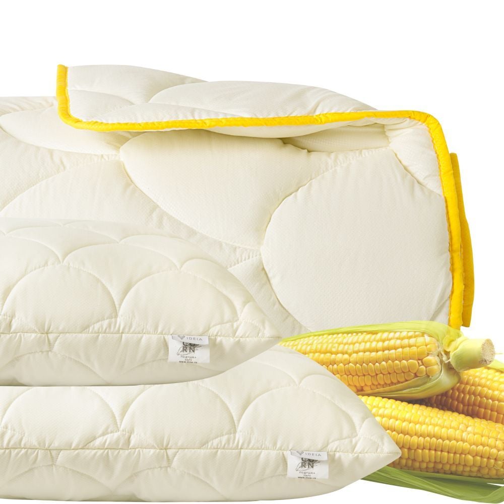 Набор Ideia Попкорн: одеяло, 200х220 см + подушка 2 шт., 50х70 см, молочный (8000035233) - фото 1