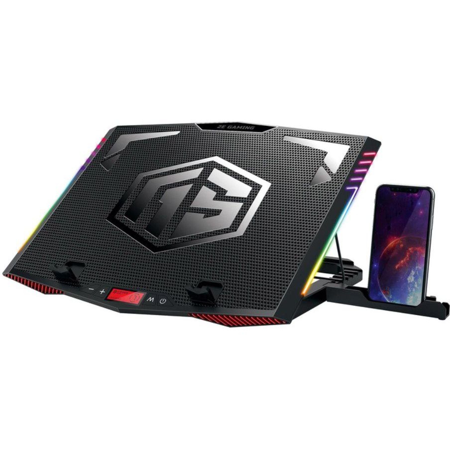 Охолоджувальна підставка для ноутбука 2E Gaming CPG005 6xFan RGB LED 17.3 дюймів  - фото 1