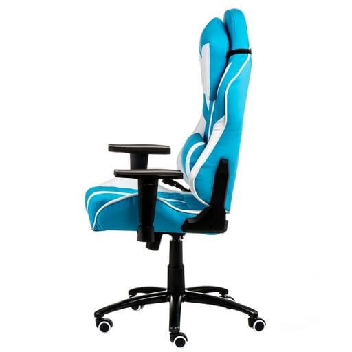 Геймерське крісло Special4you ExtremeRace блакитний з білим (E6064) - фото 3
