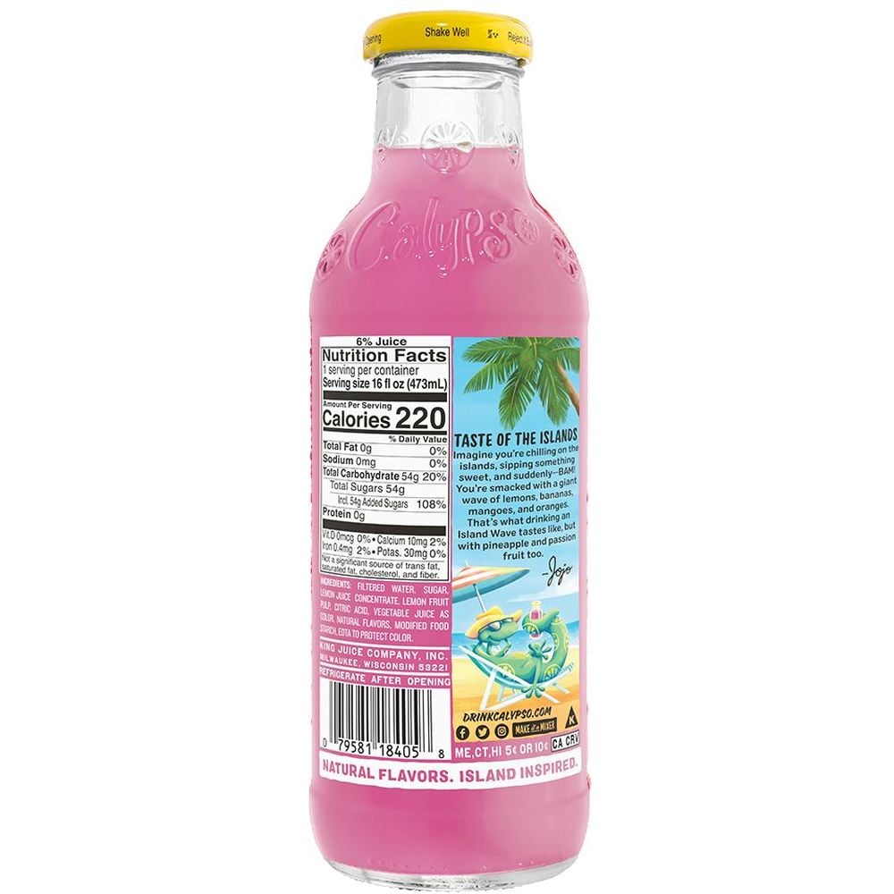 Напиток Calypso Island Wave Lemonade безалкогольный 473 мл (896713) - фото 2