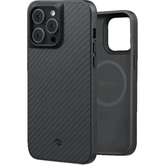 Чехол-накладка Pitaka MagEZ Case Pro 3 Twill Black/Grey для iPhone 14 Pro - фото 1