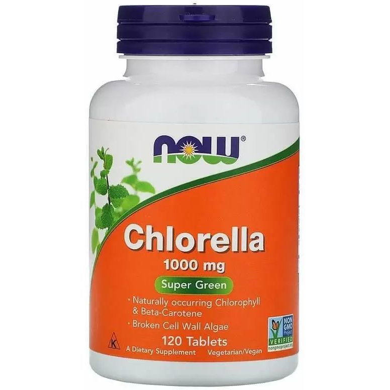 Хлорела Now Foods Chlorella 1000 мг 120 таблеток - фото 1