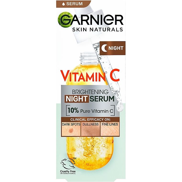 Ночная сыворотка Garnier Skin Naturals Vitamin C Brightening Night Serum 30 мл - фото 3