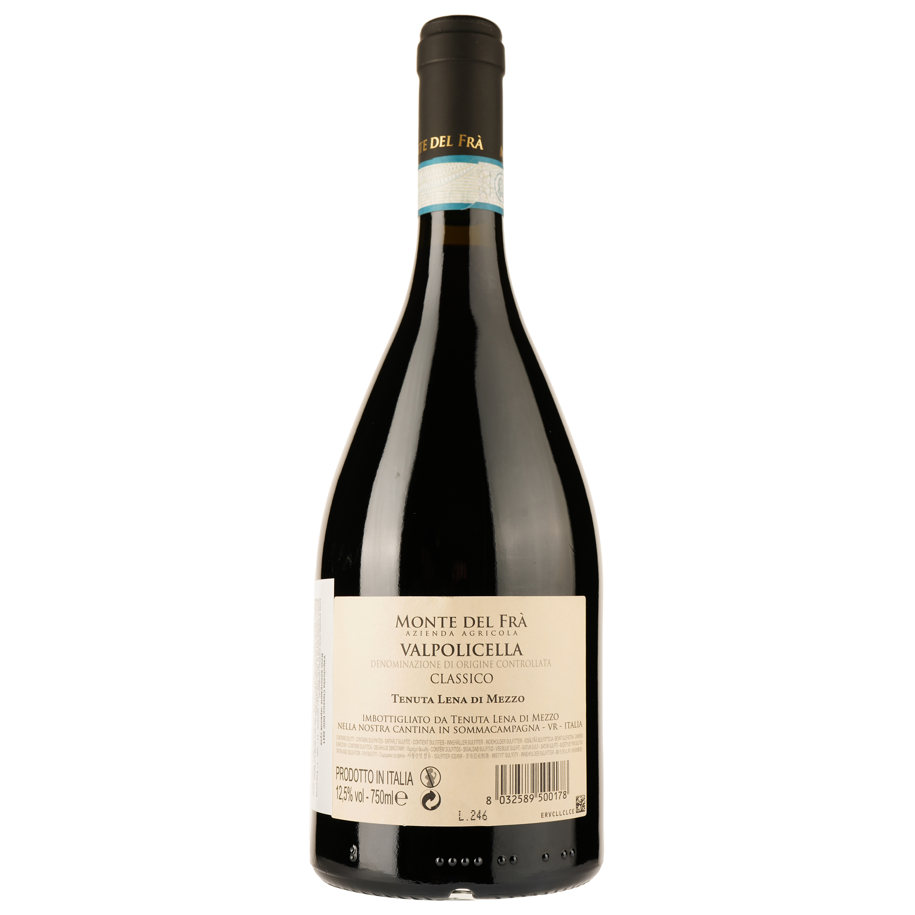 Вино Monte Del Fra Valpolicella Classico DOC, красное, сухое, 0,75 л - фото 2