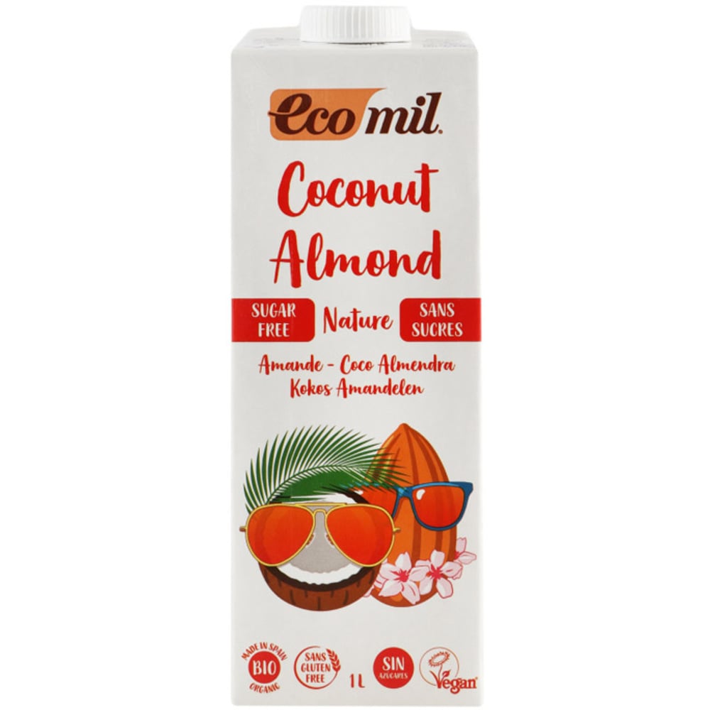 Органический кокосово-миндальный напиток Ecomil 1 л - фото 1