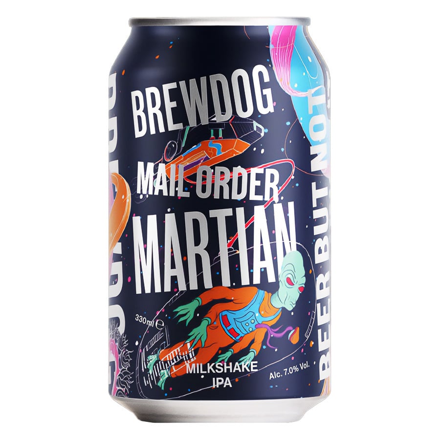 Пиво BrewDog Mail Order Martian, светлое, 7%, ж/б, 0,33 л (918609) - фото 1