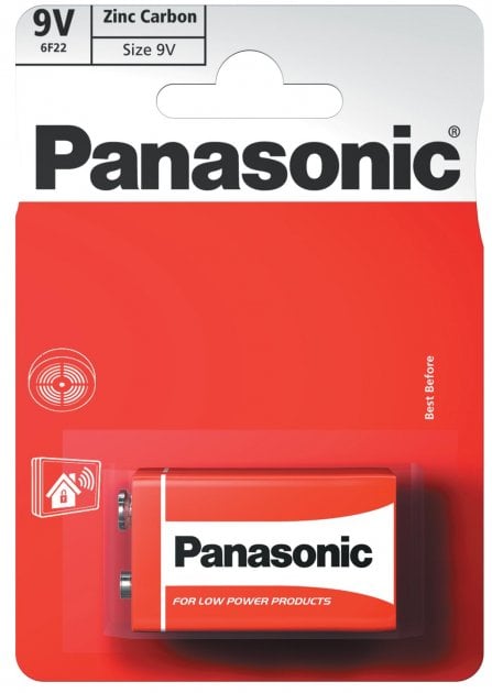 Батарейка Panasonic 9V 6F22 Special Крона, 1 шт. (6F22REL/1BPR) - фото 1