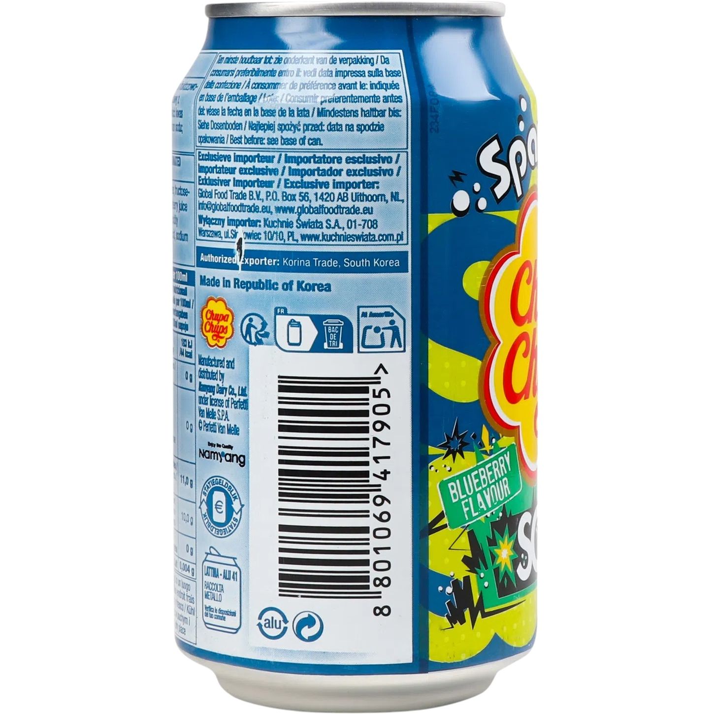 Напиток Chupa Chups Sour Blueberry газированный 0.345 л (929826) - фото 3