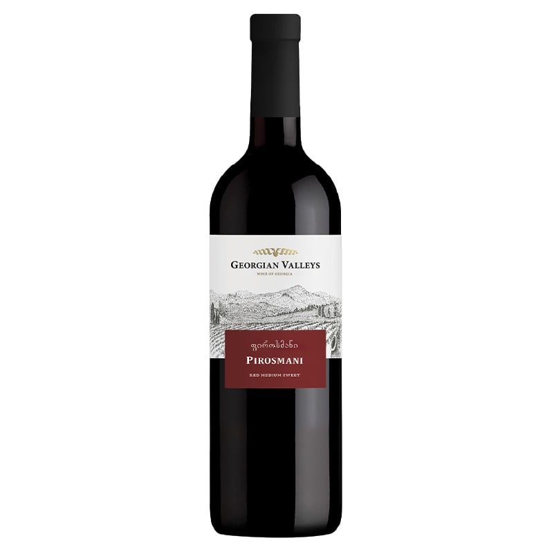 Вино Georgian Valleys Pirosmani Red Medium Sweet, красное, полусладкое, 12%, 0,75 л - фото 1