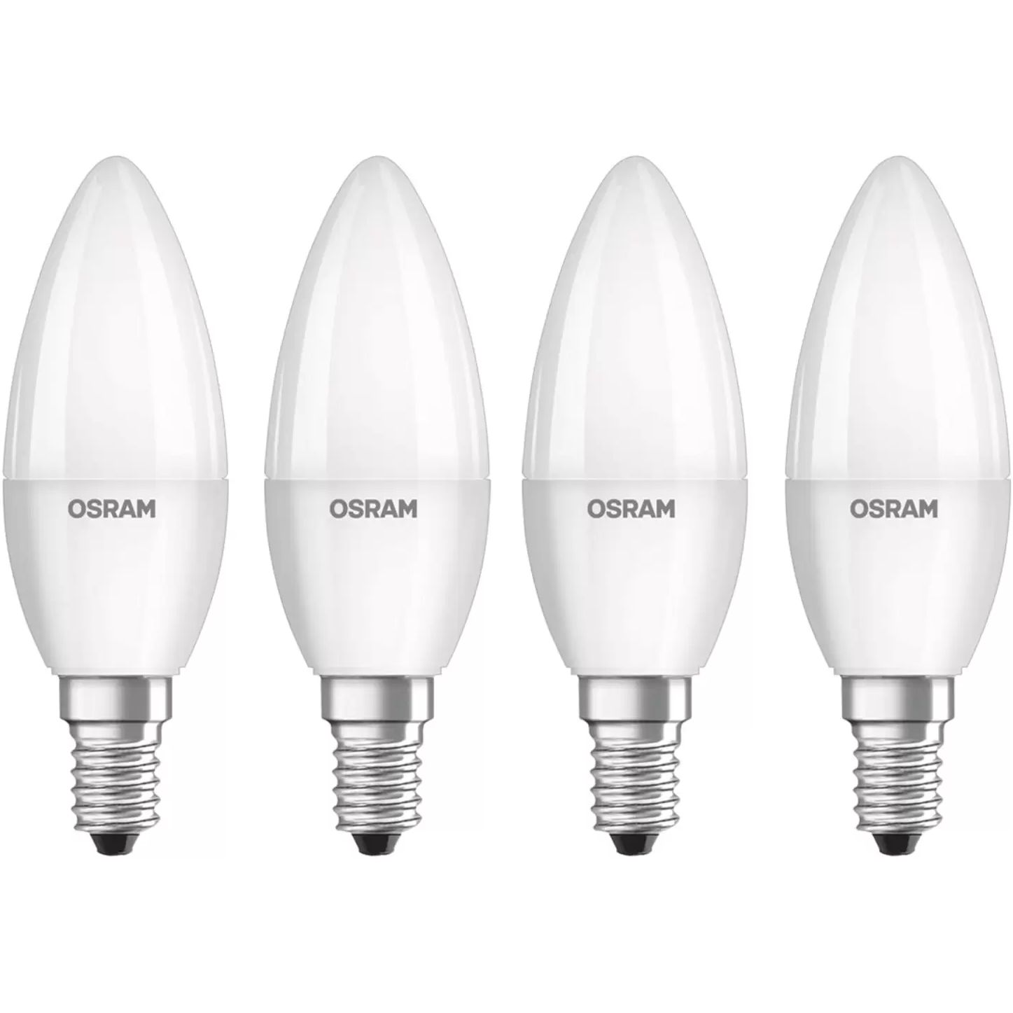 Набор ламп Osram LED E14 4.9W 4000К 470Lm B40 4 шт. (4058075819474) - фото 1