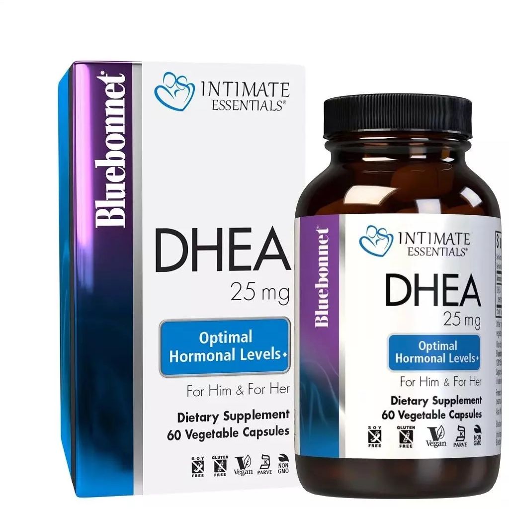 Дегидроэпиандростерон Bluebonnet Nutrition Intimate Essenitals DHEA 25 мг 60 вегетарианских капсул - фото 2