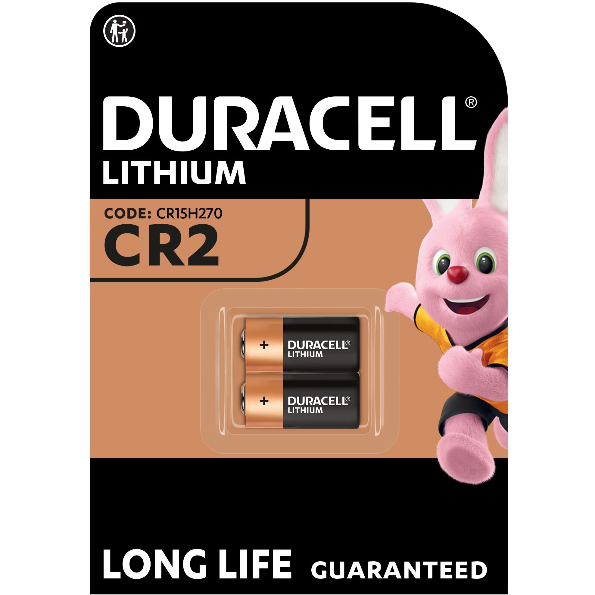 Литеевые батарейки Duracell Lithium 3V CR2, 2 шт. (81546859) - фото 1