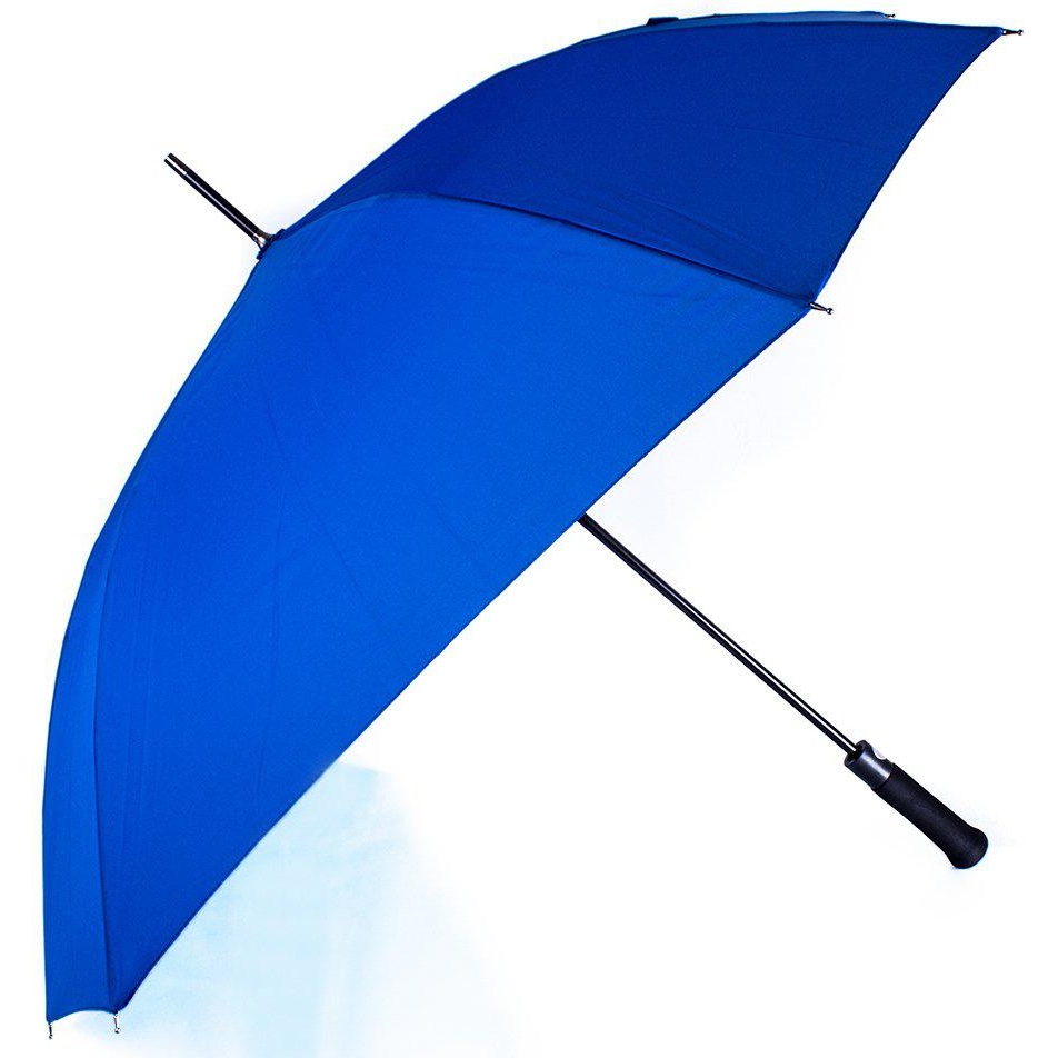Жіноча парасолька-палиця напівавтомат Fare 106 см синя - фото 1