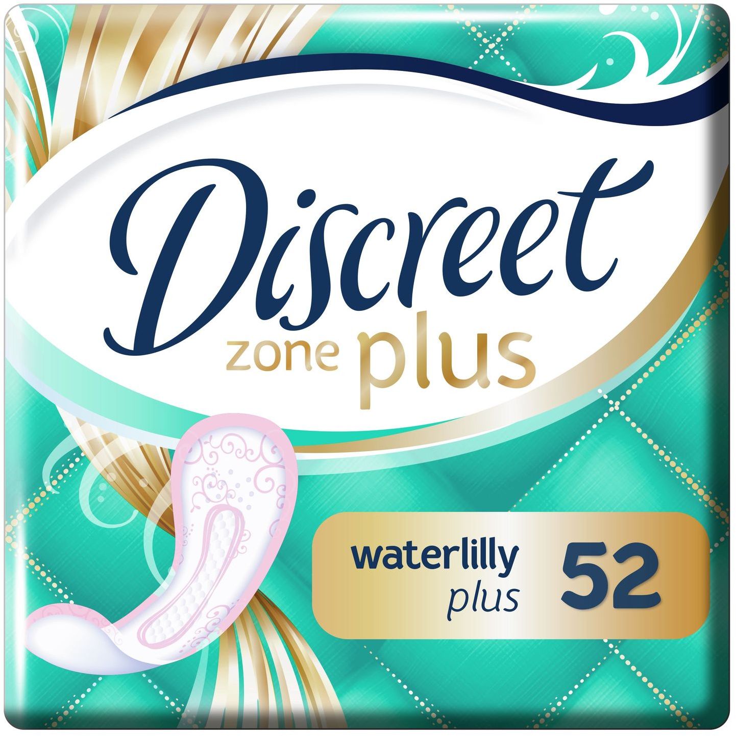 Повсякденні прокладки Discreet Zone Plus Deo Water Lily 52 шт. - фото 1