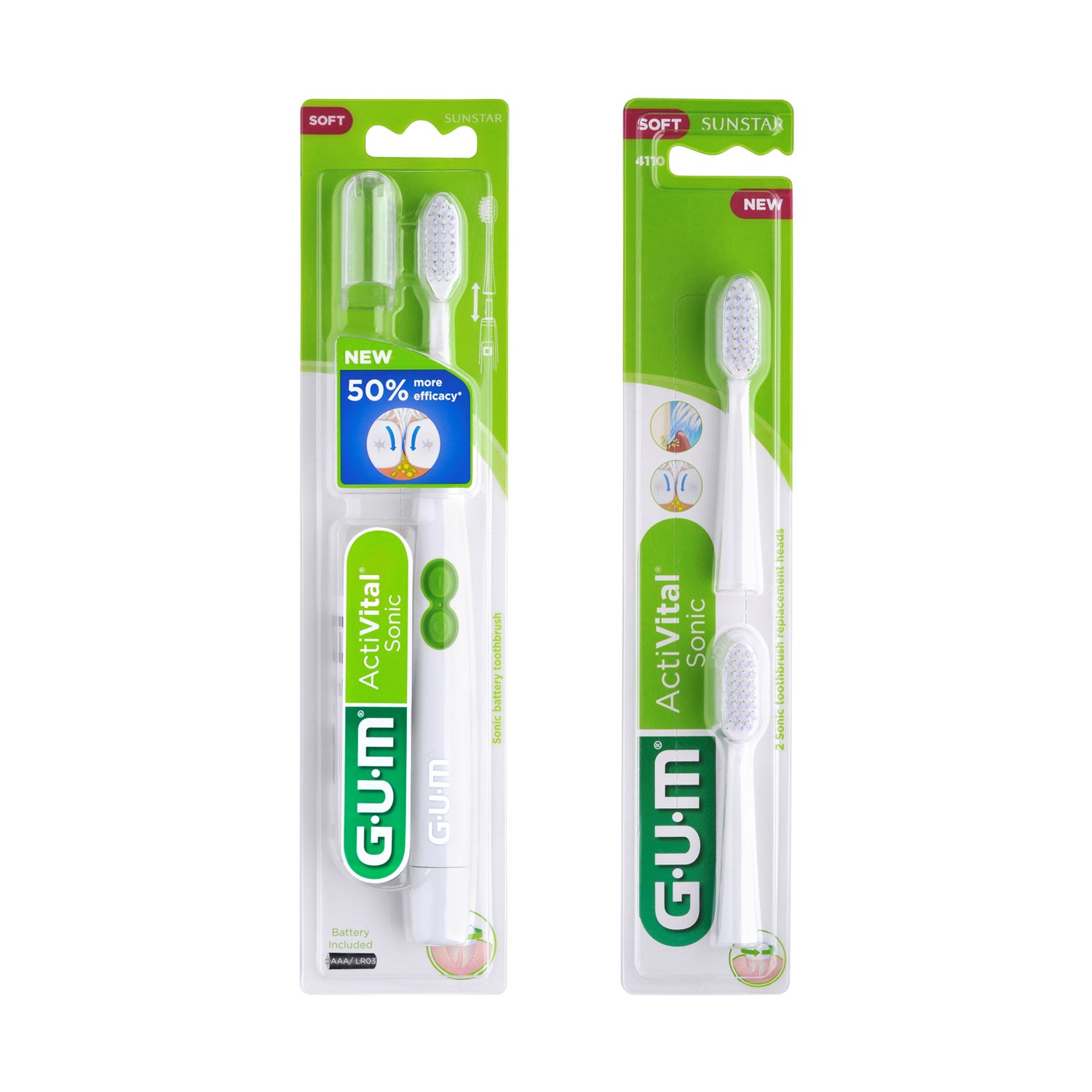 Електрична зубна щітка GUM Sonic Daily біла - фото 5