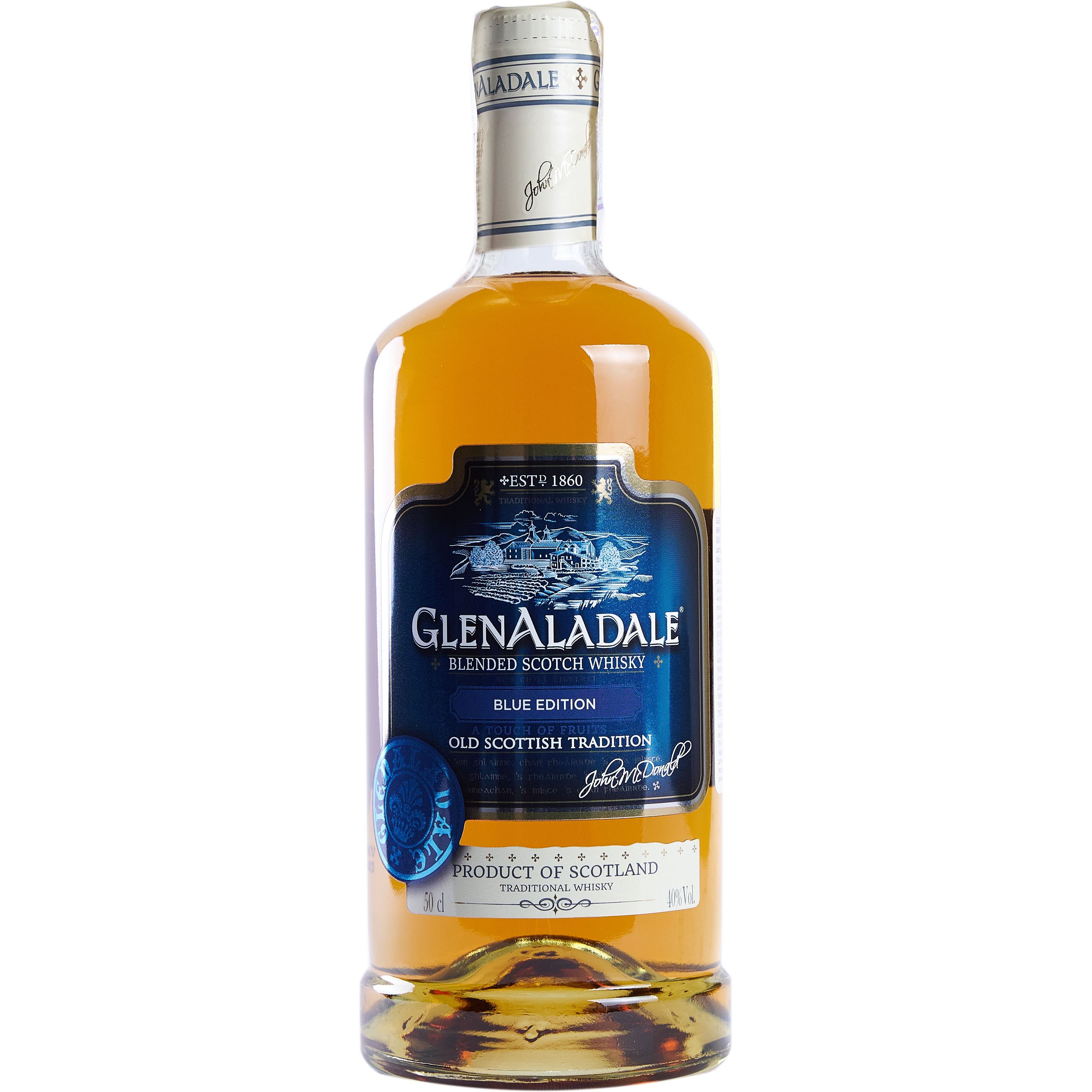 Виски GlenAladale Blue Edition Blended Scotch Whisky 40% 0.5 л (ALR16661) - фото 1