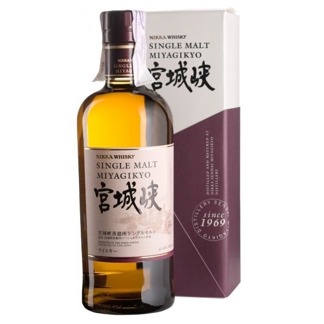 Виски Nikka Miyagikyo Single Malt, в коробке, 45%, 0,7 л - фото 1