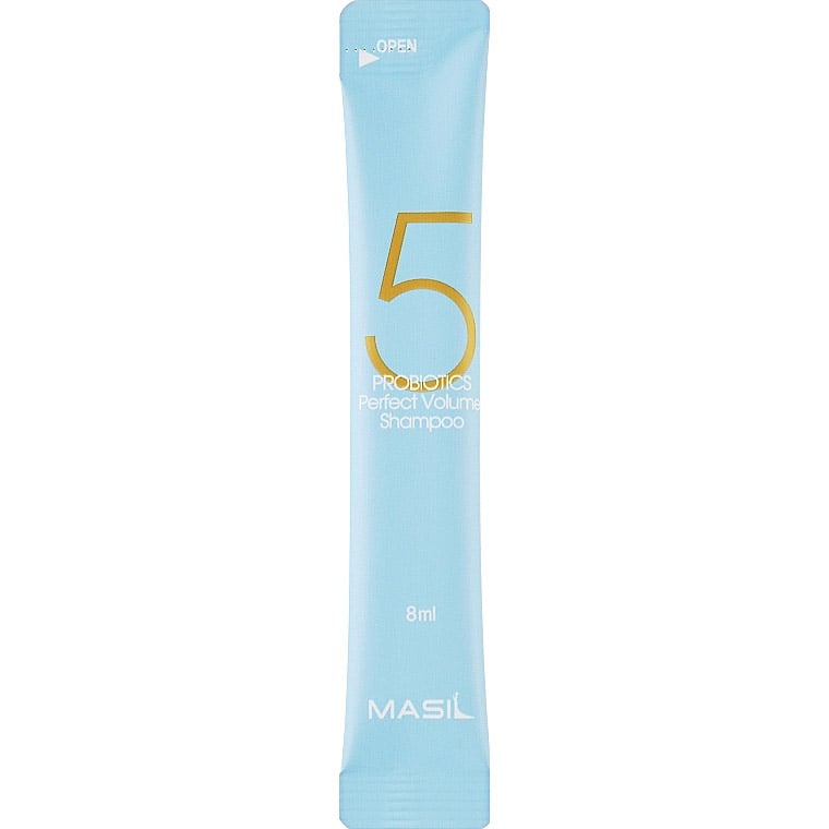 Шампунь Masil 5 Probiotics Perfect Volume Shampoo Stick Pouch, з пробіотиками для об'єму волосся, 8 мл - фото 1