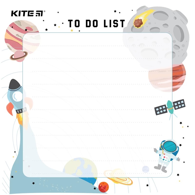 Планер настінний Kite To do list Space для записів сухостираємий А5 (K22-472-1) - фото 1