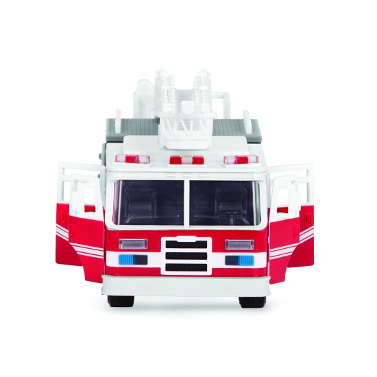 Машинка Driven Micro Пожежна машина, білий з червоним (WH1007Z) - фото 4