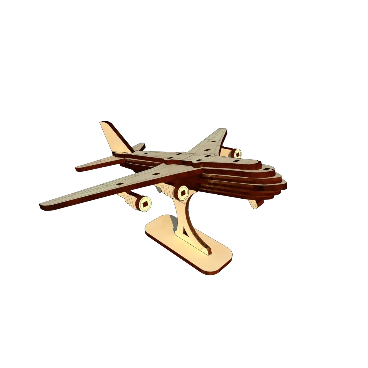 Механический 3D Пазл UGEARS самолет Руслан - фото 4