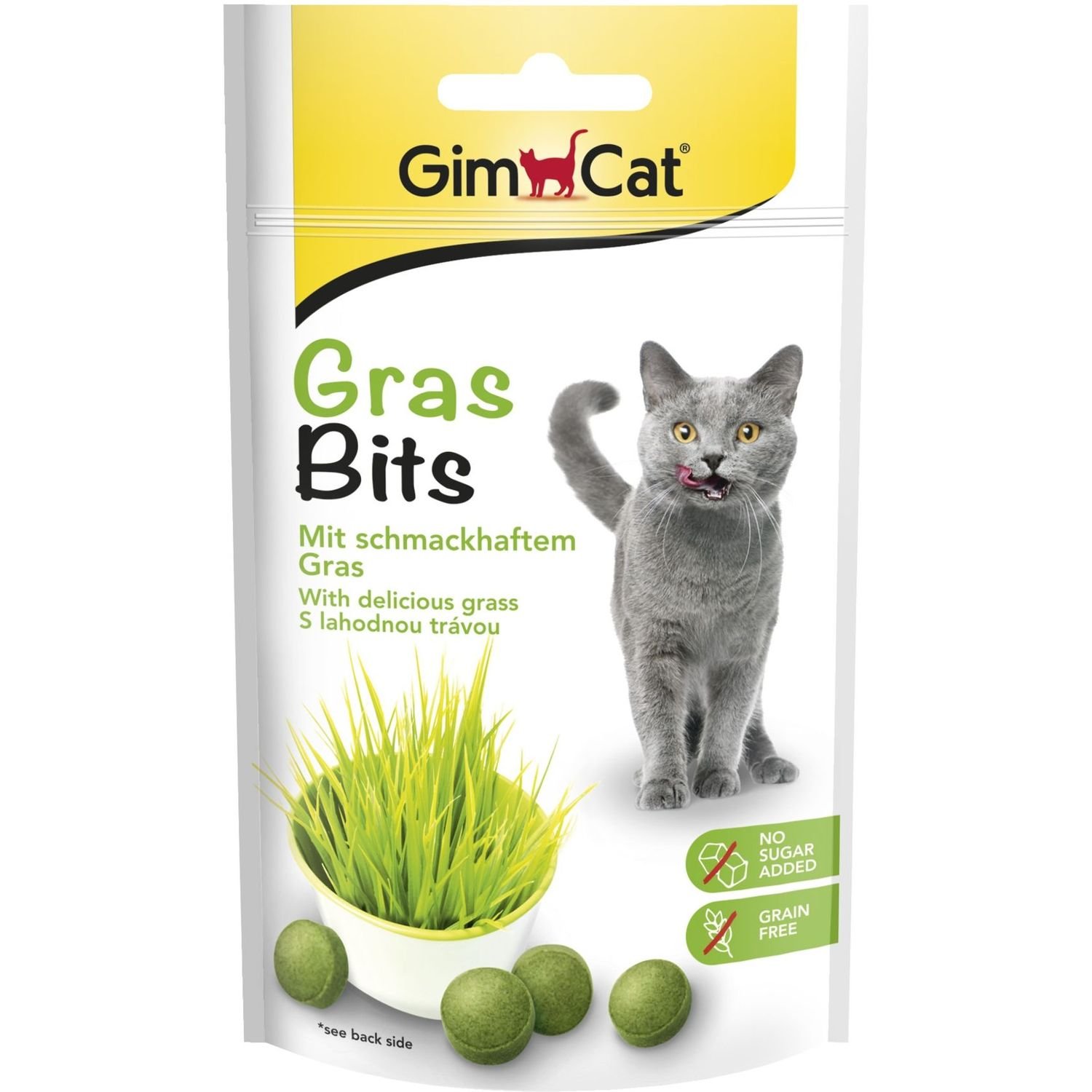 Лакомство для кошек GimCat GrasBits, 40 г - фото 1