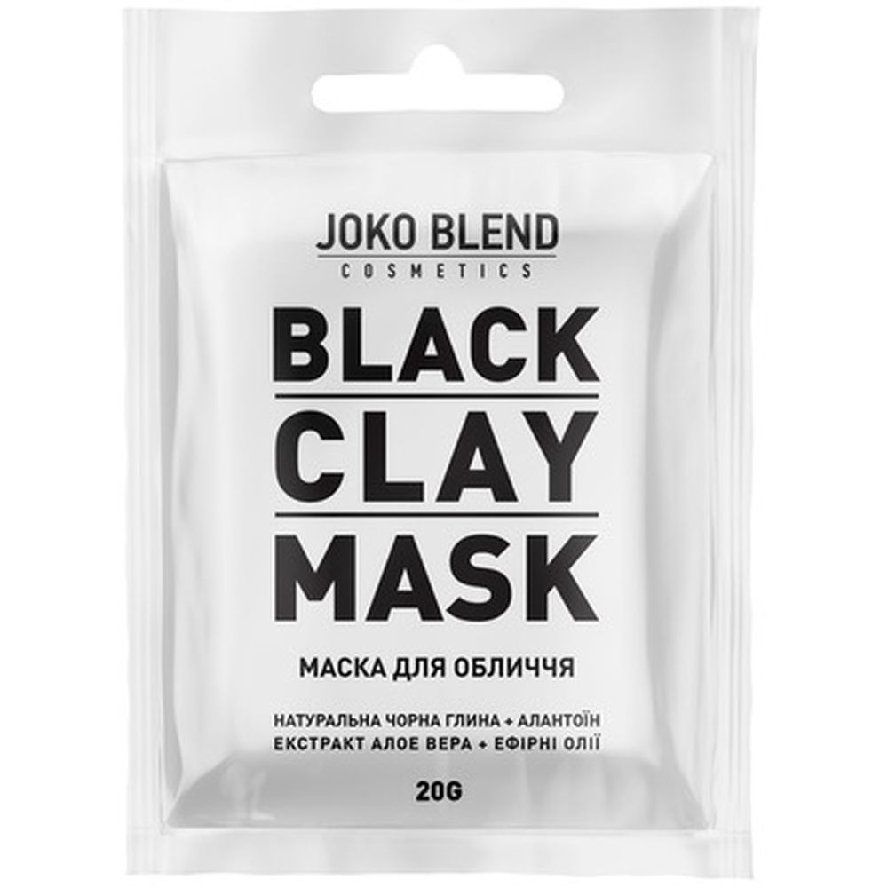 Чорна глиняна маска для обличчя Joko Blend Black Сlay Mask, 20 г - фото 1