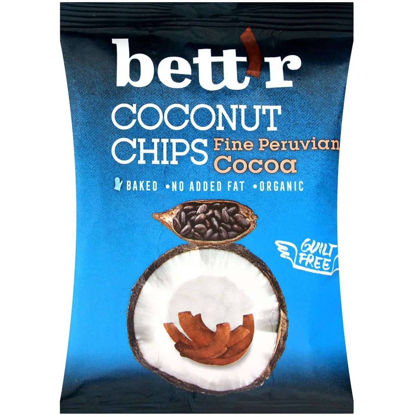 Чипси кокосові Bett'r з какао 40 г (762425) - фото 1