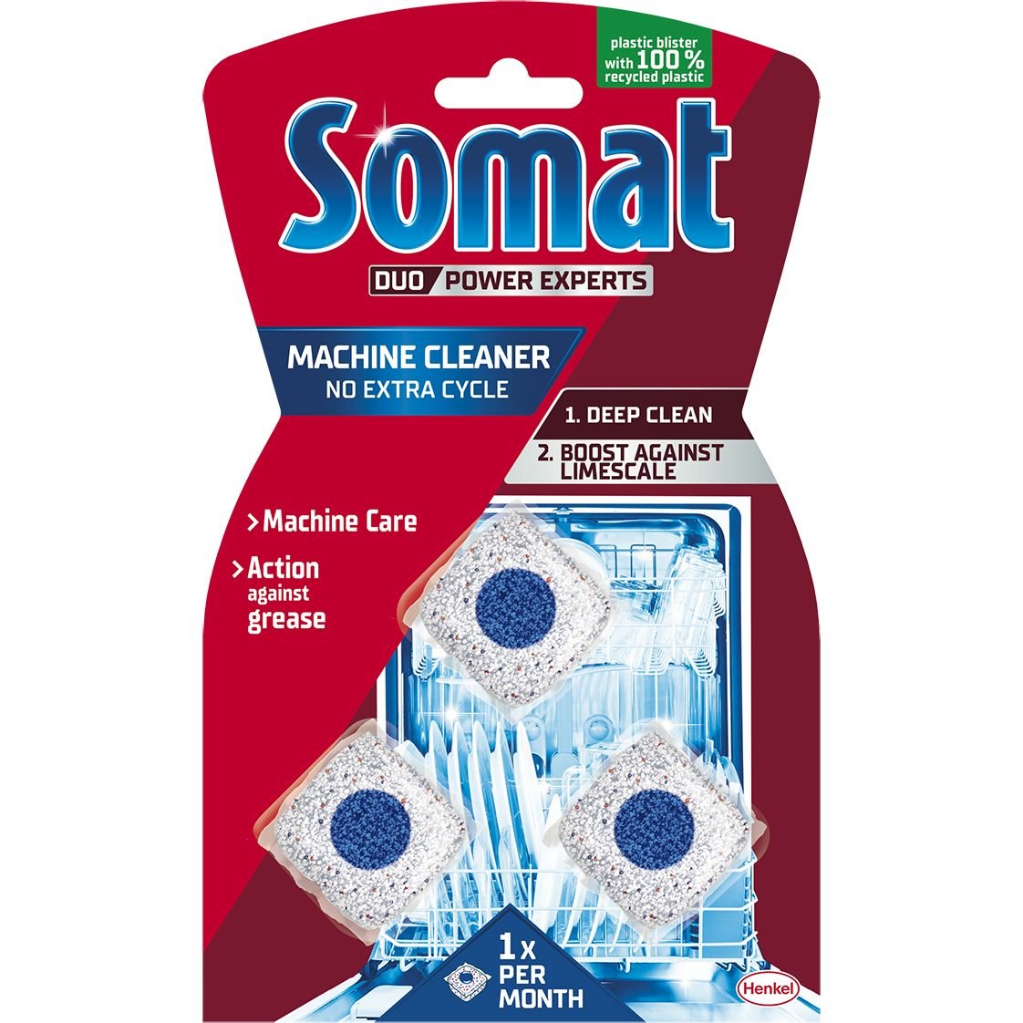 Средство по уходу за посудомоечной машиной Somat Machine Cleaner 3 шт. (702275) - фото 1