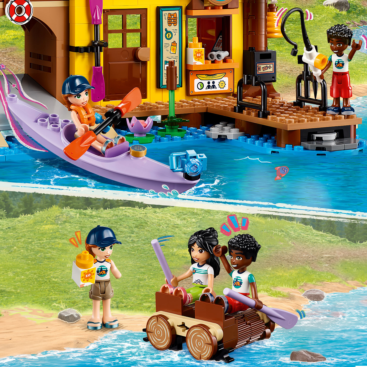 Конструктор LEGO Friends Водные виды спорта в лагере приключений 628 деталей (42626) - фото 13