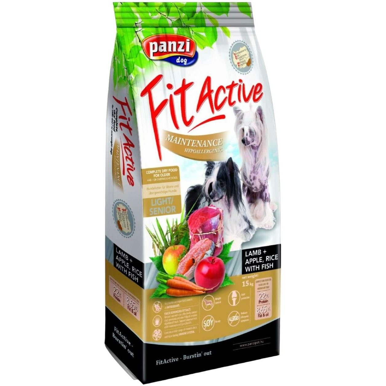 Сухий корм для собак FitActive B.C. Light/Senior, гіпоалергенний, з ягням, 15 кг - фото 1