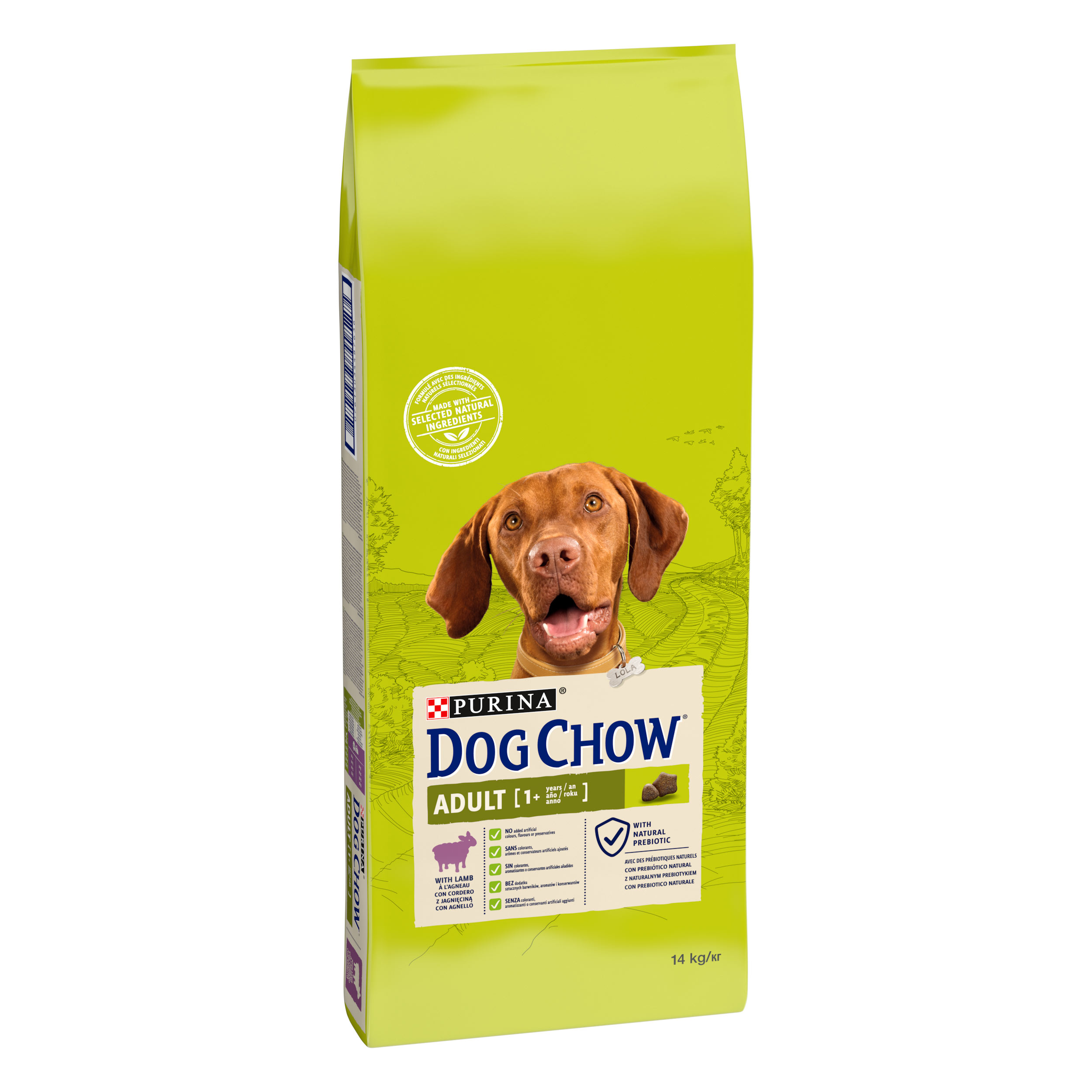 Сухой корм для собак Dog Chow Adult 1+, с ягненком, 14 кг - фото 2