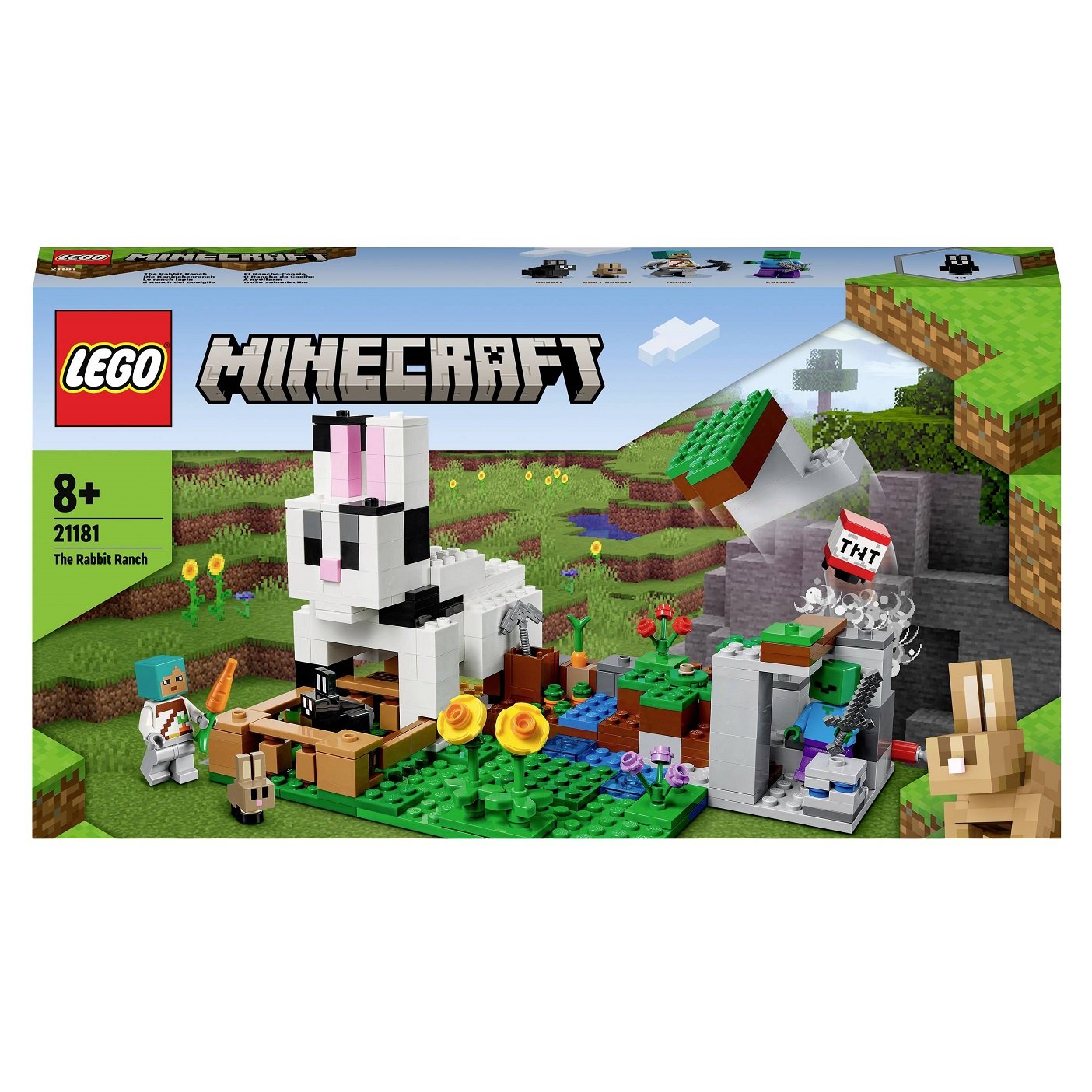 Конструктор LEGO Minecraft Кроличье ранчо, 340 деталей (21181) - фото 1