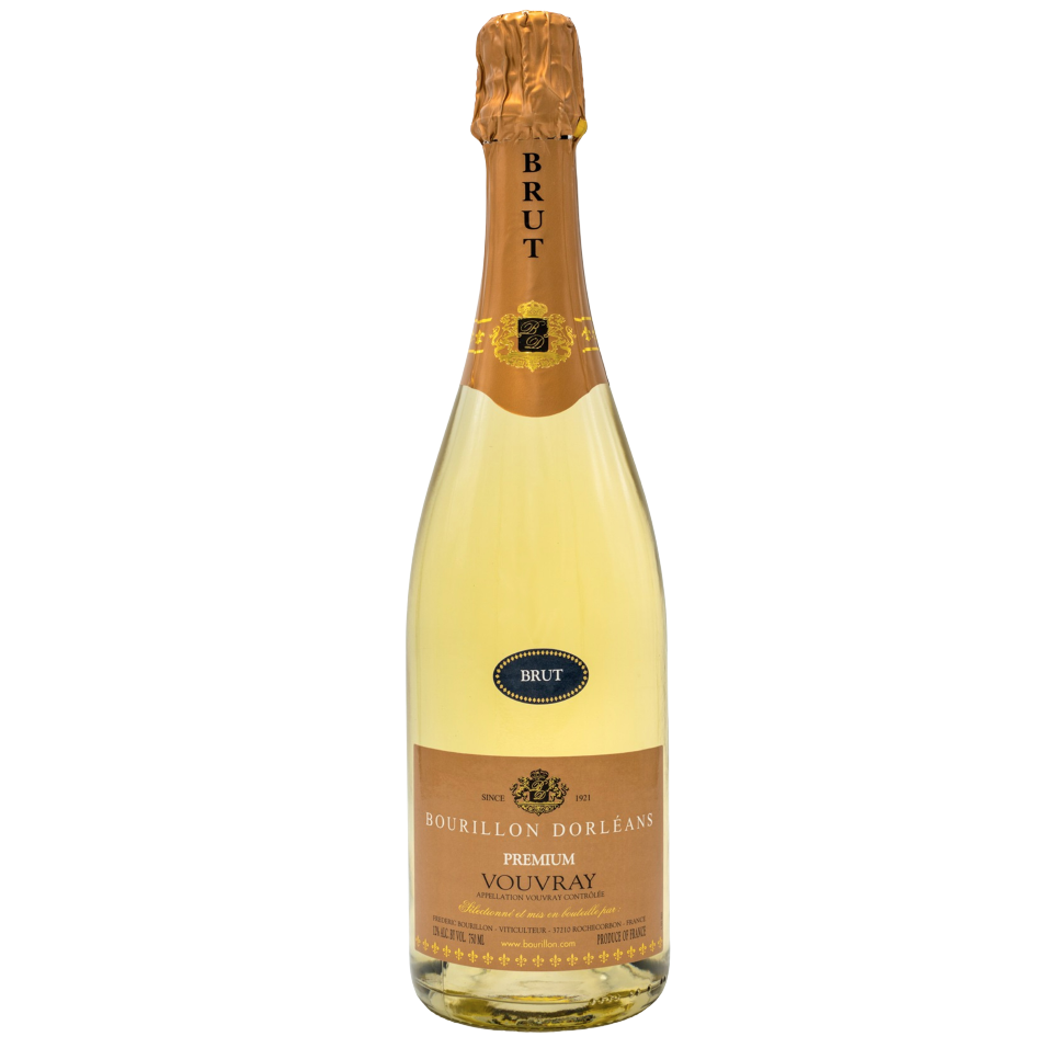 Ігристе вино Domaine Frederic Bourillon Vouvray Brut Premium, біле, сухе, 0,75 л - фото 1