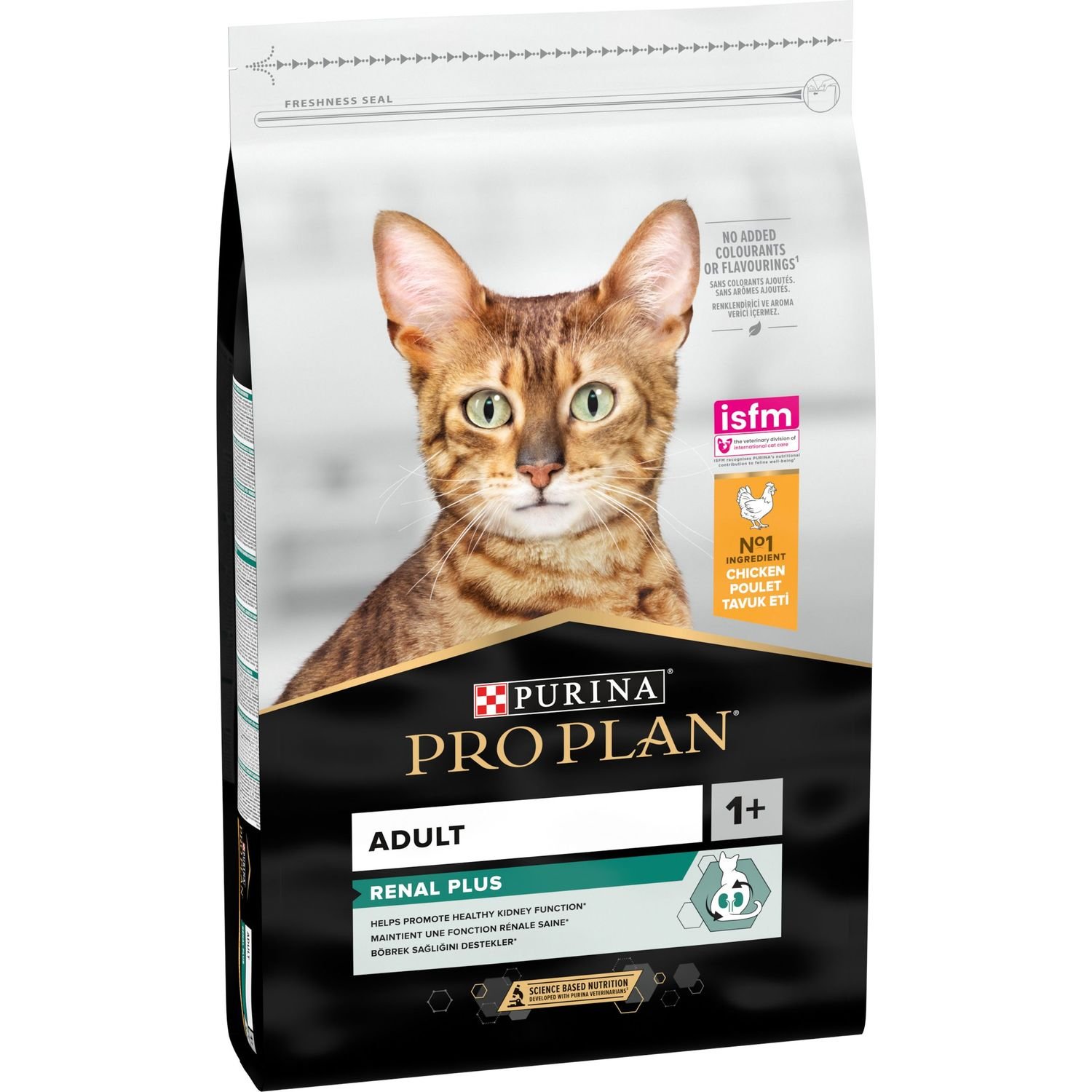 Сухой корм для взрослых кошек Purina Pro Plan Adult 1+ Renal Plus, с курицей, 10 кг (12434282) - фото 2