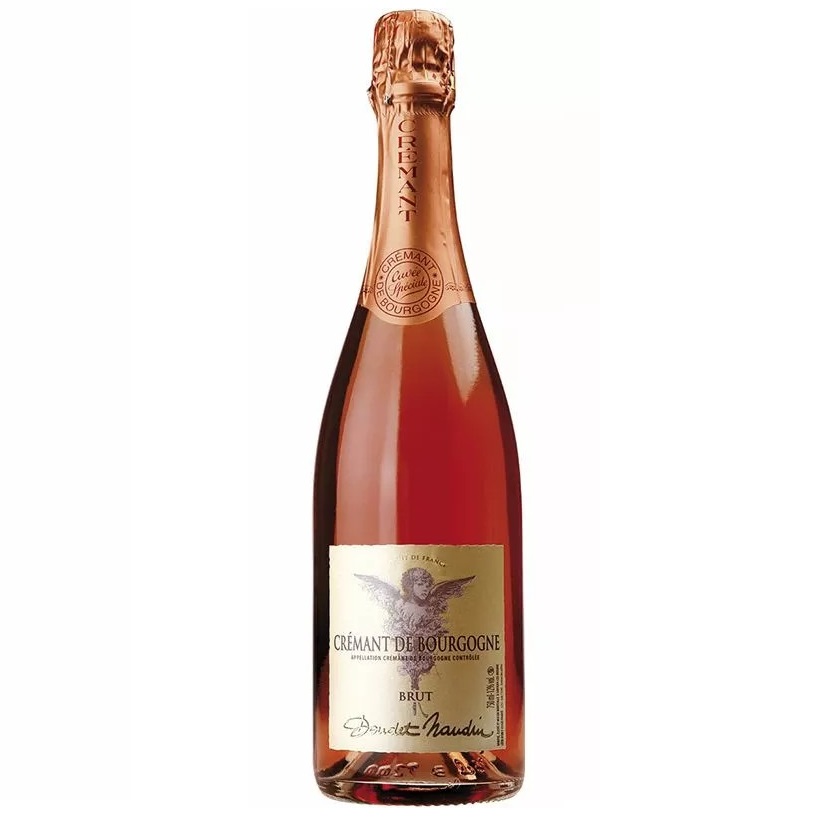 Вино игристое Doudet Naudin Cremant de Bourgogne Rose, брют, розовое, AOP, 12%, 0,75 л (1460) - фото 1