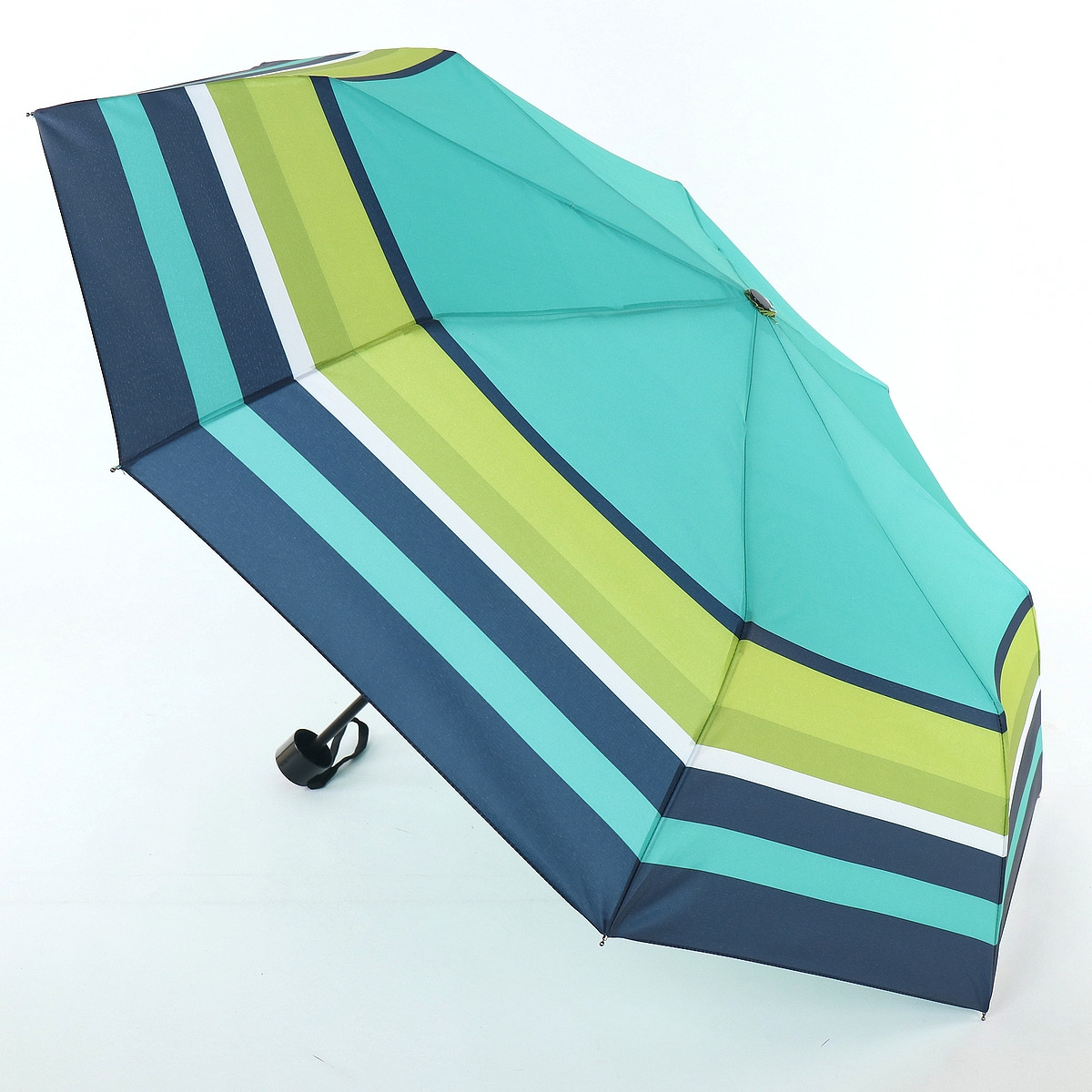 Женский складной зонтик механический Art Rain 99 см зеленый - фото 2