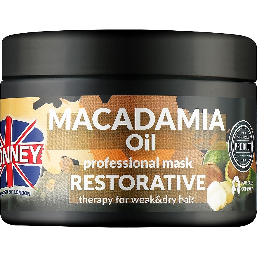 Маска для сухого і пошкодженого волосся Ronney Professional Macadamia Oil Restorative 300 мл - фото 1