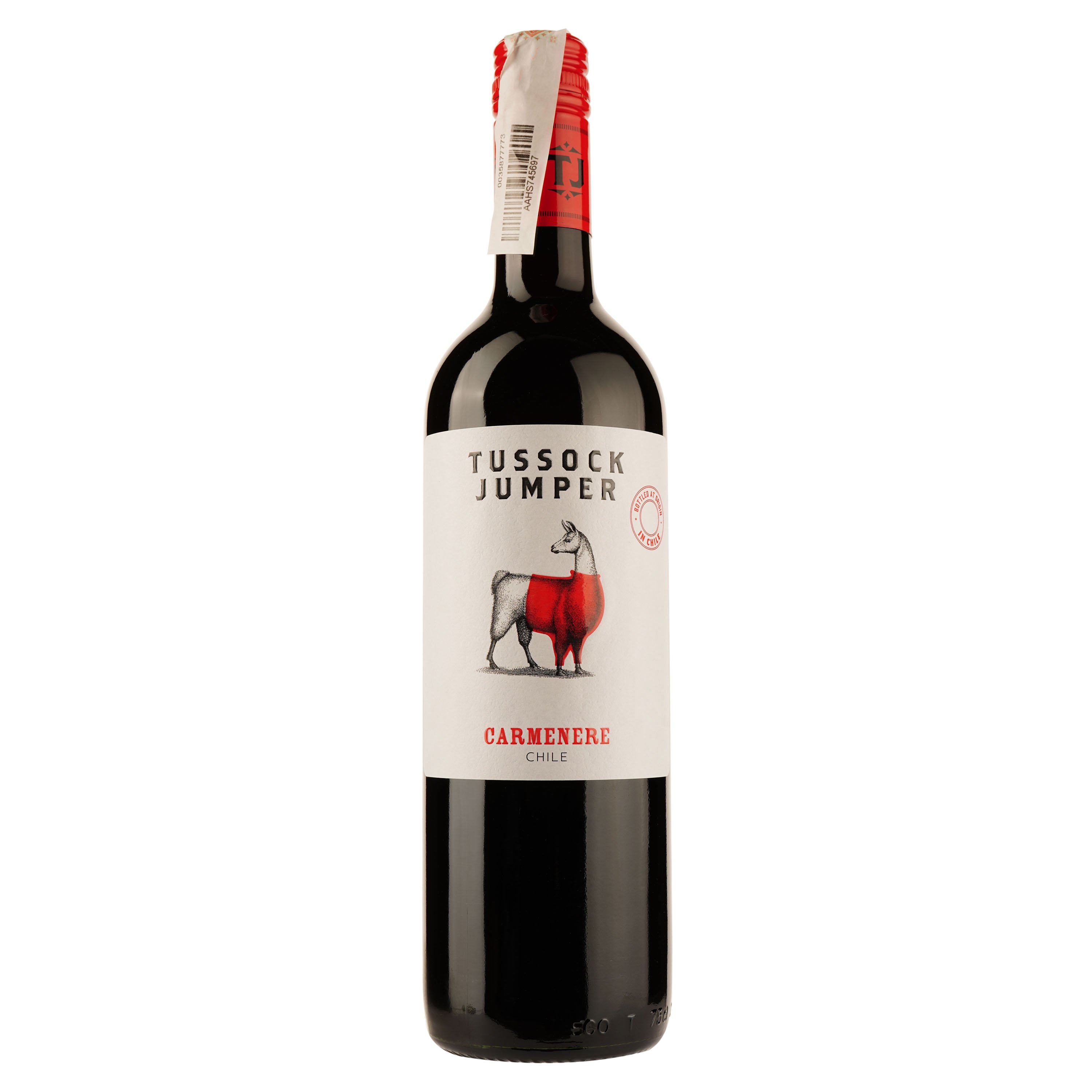 Вино Tussock Jumper Carmenere, червоне, сухе, 0,75 л - фото 1