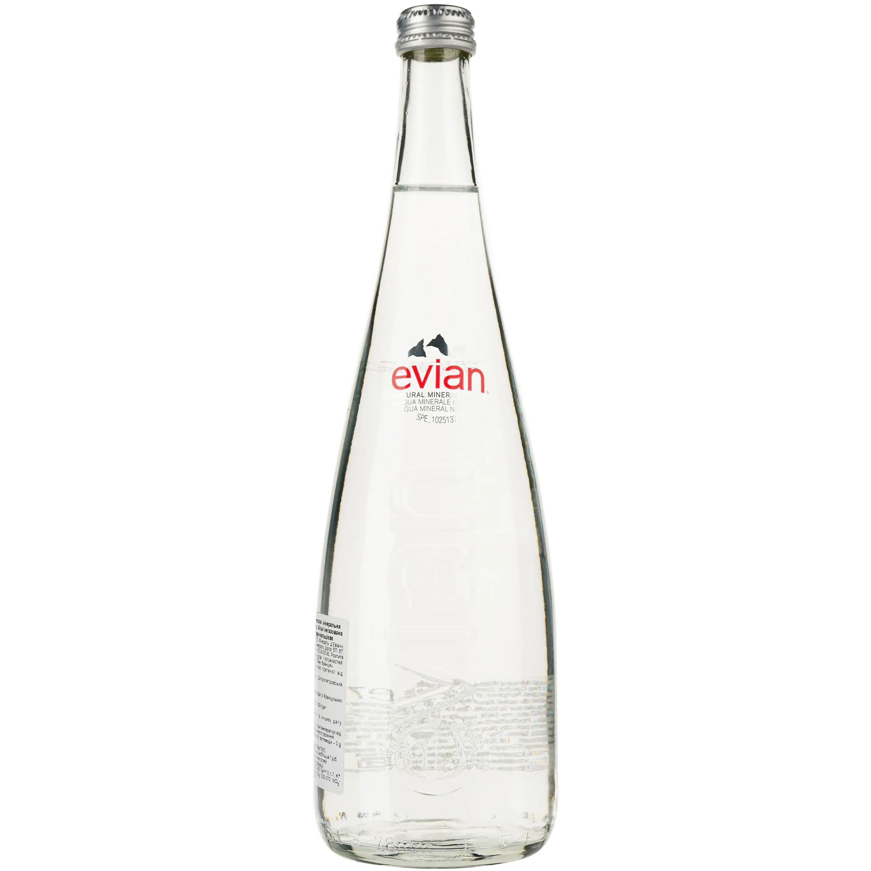 Вода минеральная Evian негазированная стекло 0.75 л (475300) - фото 1