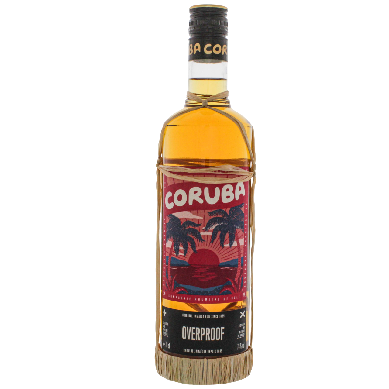 Ром Coruba Dark Overproof, 74%, 0,7 л - фото 1