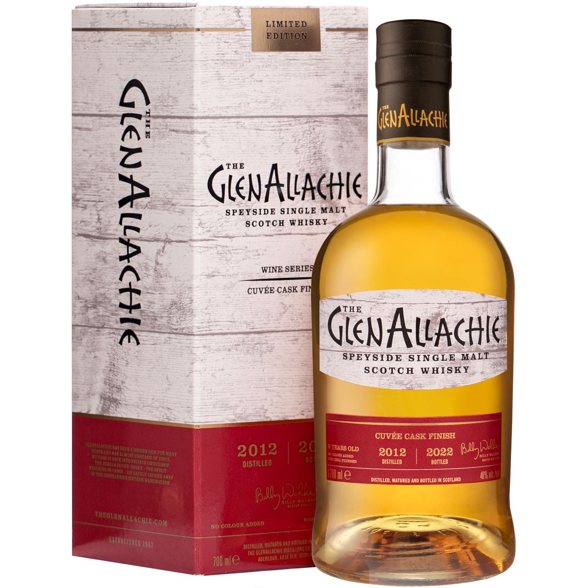 Виски GlenAllachie Cuvee Single Malt Scotch Whisky 48% 0.7 л, в подарочной упаковке - фото 1