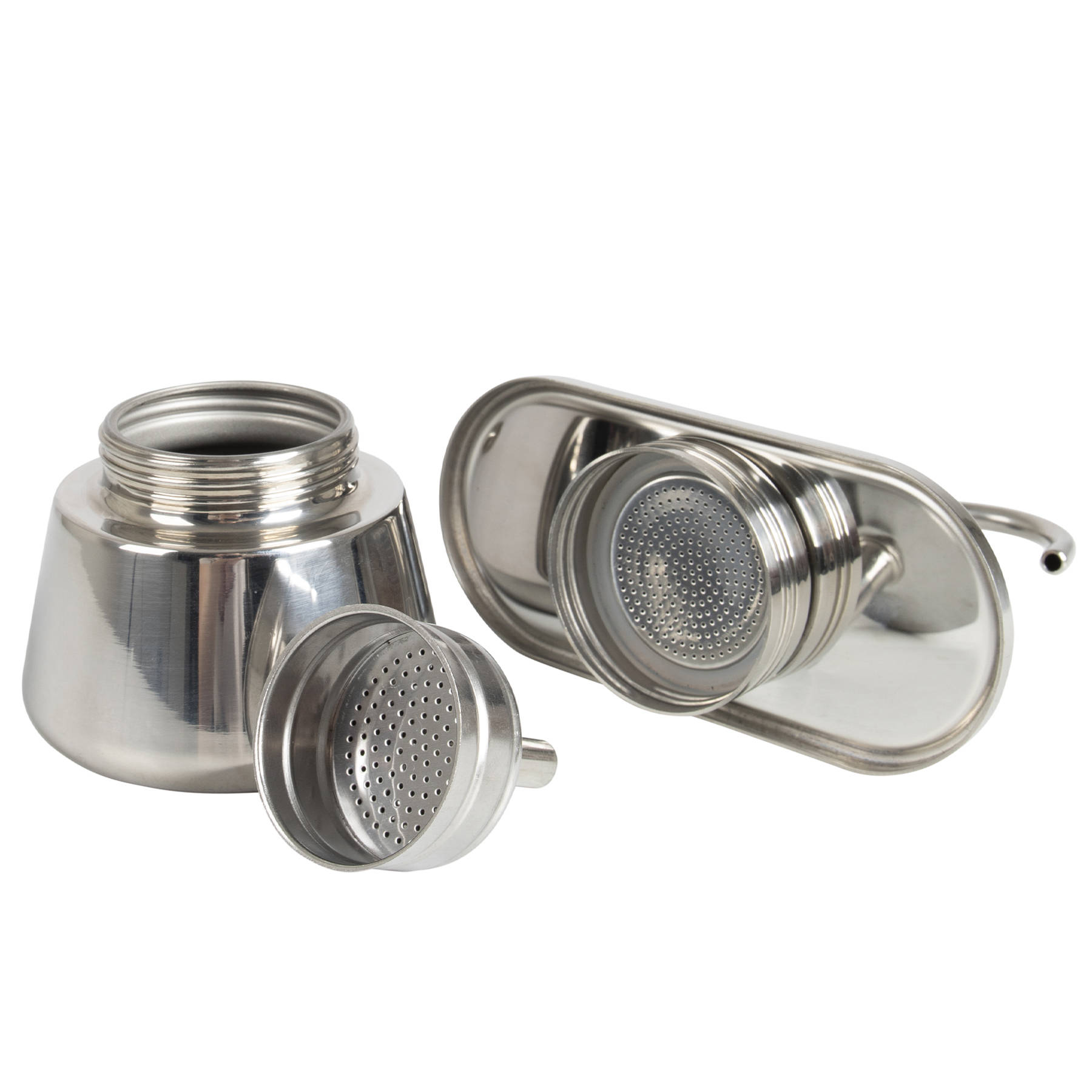 Кофеварка гейзерная Bo-Camp Stainless Steel 2-cups Silver серебристая (2200545) - фото 12